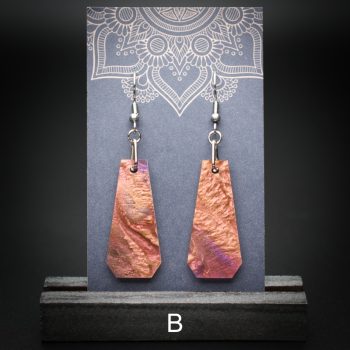 Moroccan Plum Medium Polygon Earrings