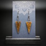 Copper Mill Small Triangle Earrings