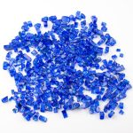 Peacock Blue Reflective Fire Glass