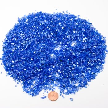 Peacock Blue Reflective Crushed Glass