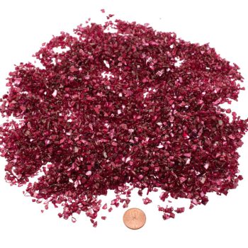 Ruby Red Reflective Crushed Glass