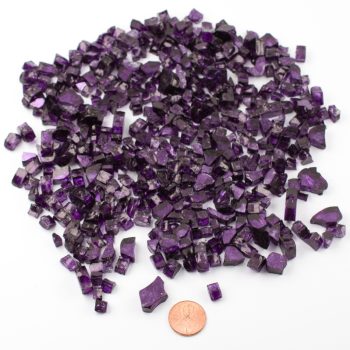Purple Reflective Fire Glass