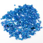 Smurf Blue Reflective Fire Glass