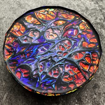 Opal Flash Orgonite Charger Trinket Stand