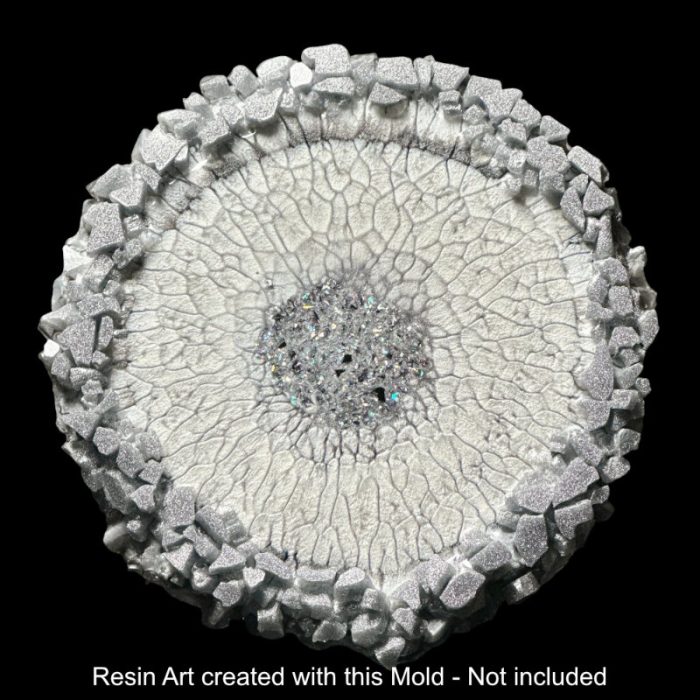 Colossal Crystal Edge Vanity Tray by Crystal Resin Art