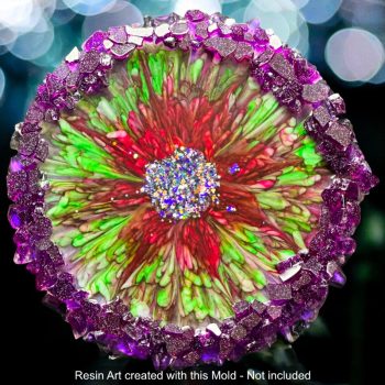 3D Bloom in our Colossal Crystal Edge Silicone Mold