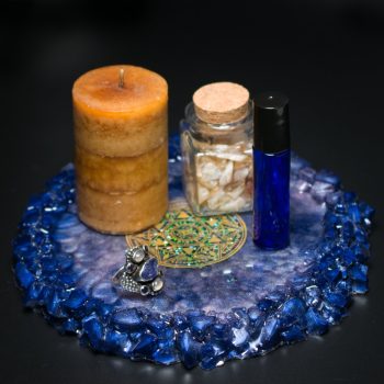 Moonlit Night Large Crystal Edge Vanity Tray