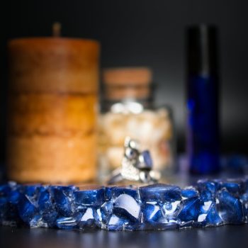Moonlit Night Large Crystal Edge Vanity Tray