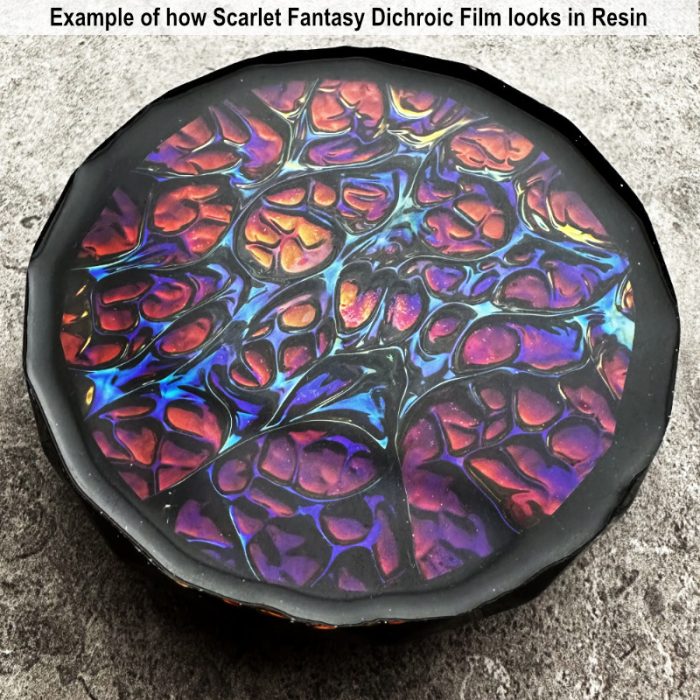 Scarlet Fantasy Iridescent Dichroic Film