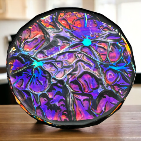 Using Iridescent Dichroic Film to create an Orgonite Charger