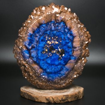 Blue Chocolate Crystal Edge Vanity Tray