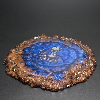 Blue Chocolate Crystal Edge Vanity Tray