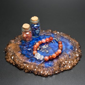 Blue Chocolate Crystal Edge Vanity Tray