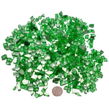 Green Apple Reflective Fire Glass