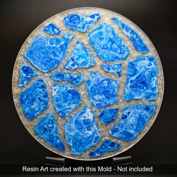 Geode Agate Tray 2-Part Silicone Mold