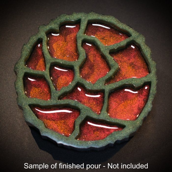 Geode Agate Coaster Silicone Mold A