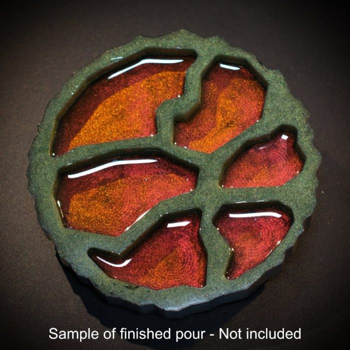 Geode Agate Coaster Silicone Mold B