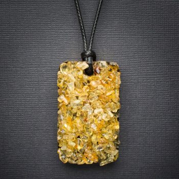 Citrine Orgonite Pendant