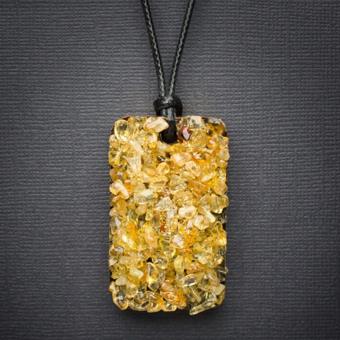 Citrine Orgonite Pendant