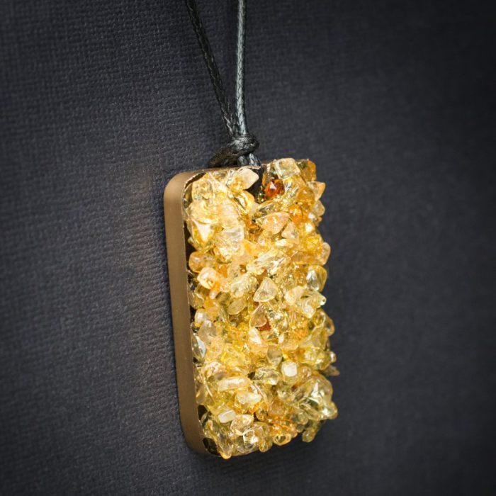 Citrine Orgonite Pendant