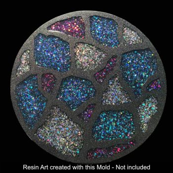 12 inch Geode Agate Tray by Crystal Resin Art