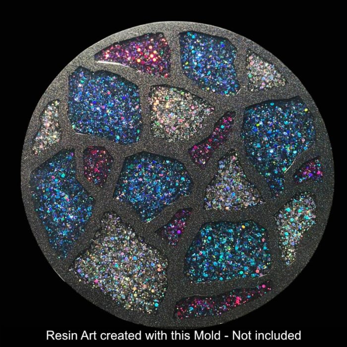 12 inch Geode Agate Tray by Crystal Resin Art