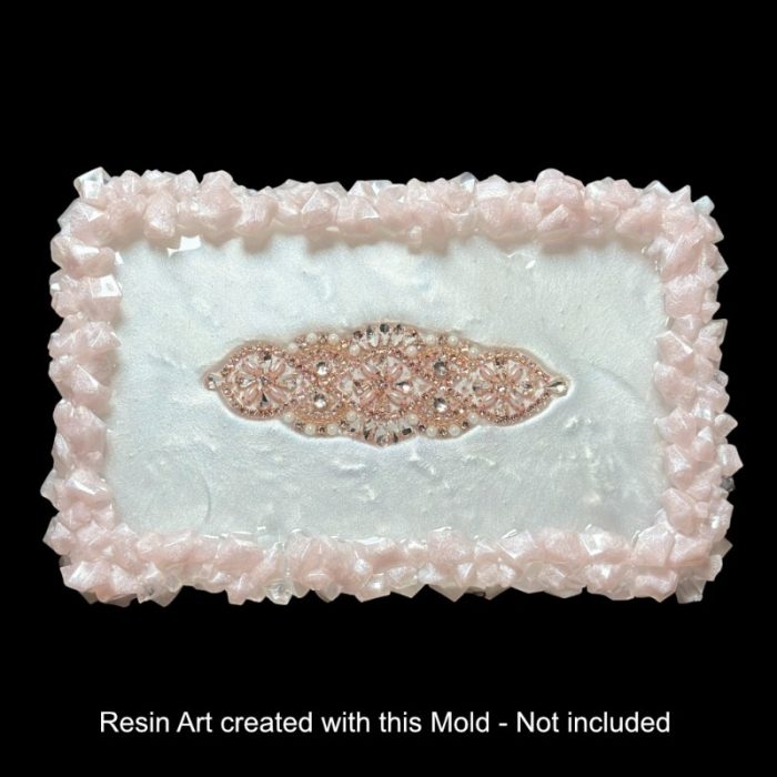 Colossal Crystal Edge Tray by Crystal Resin Art