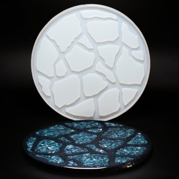 12 inch Geode Agate Tray Silicone Mold