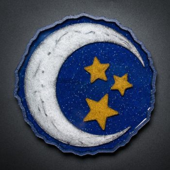 Moon and Stars Coasters - Set of 2