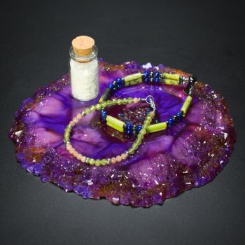 Cosmic Nebula Crystal Edge Vanity Tray
