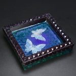 Butterfly Crystal Gem Edge Trinket Dish