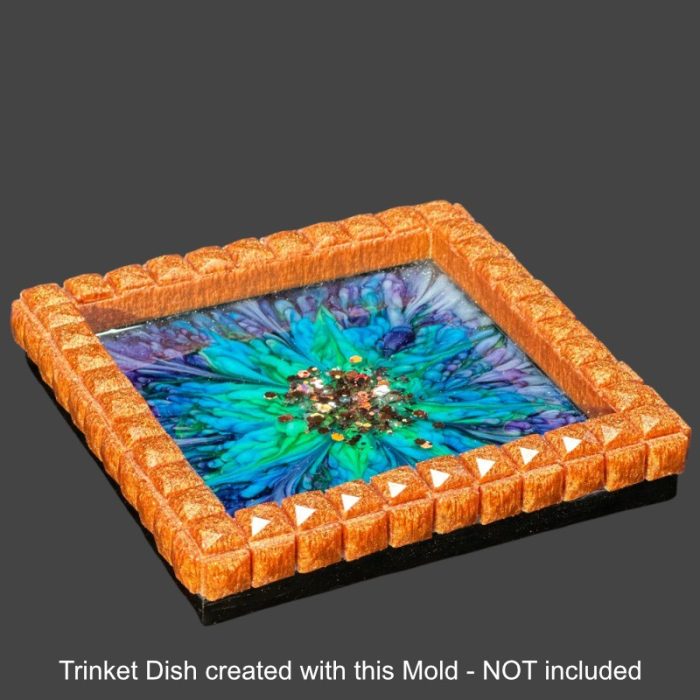 Crystal Gem Edge Trinket Dish Mold Sample