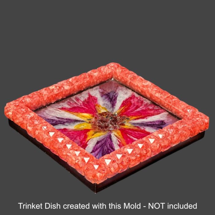 Crystal Gem Edge Trinket Dish Mold Sample