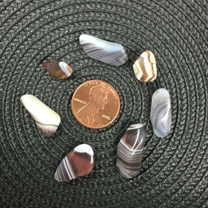 Botswana Agate Crystal Chips – Size XS