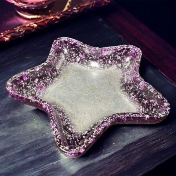 Purple Galaxy Star Trinket Dish