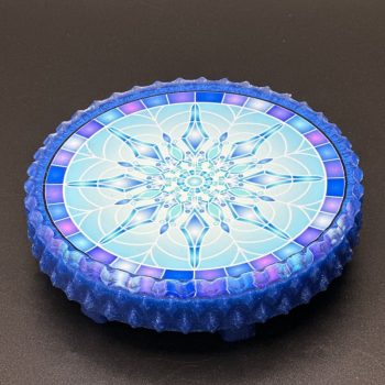 Snowflake Mandala Diamond Edge Trinket Stand