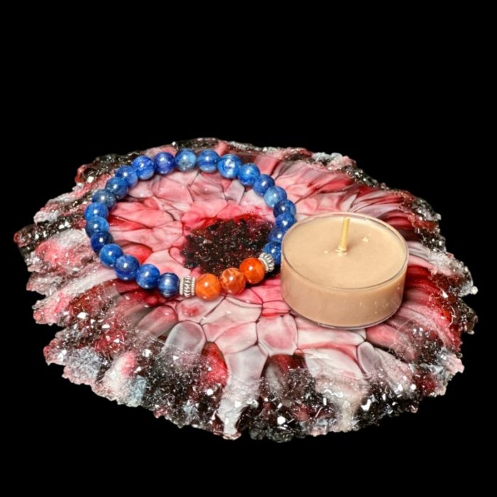Cherry Melt Crystal Edge Vanity Tray