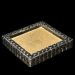 Black and Gold Pour in Double Crystal Gem Edge Trinket Dish Mold