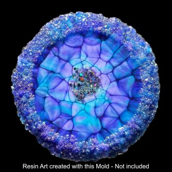 Crystal Edge Vanity Tray by Crystal Resin Art