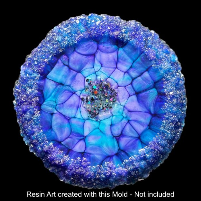 Crystal Edge Vanity Tray by Crystal Resin Art