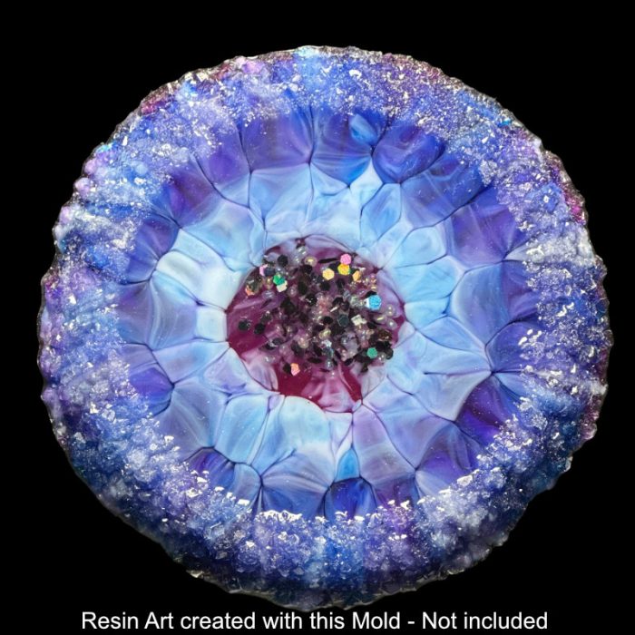 Crystal Edge Round Silicone Mold