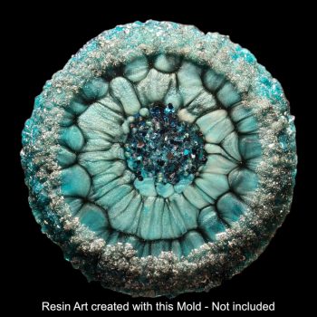 Crystal Edge Vanity Tray by Crystal Resin Art