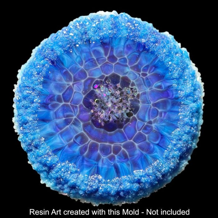 Crystal Edge Vanity Tray by Crystal Resin Art