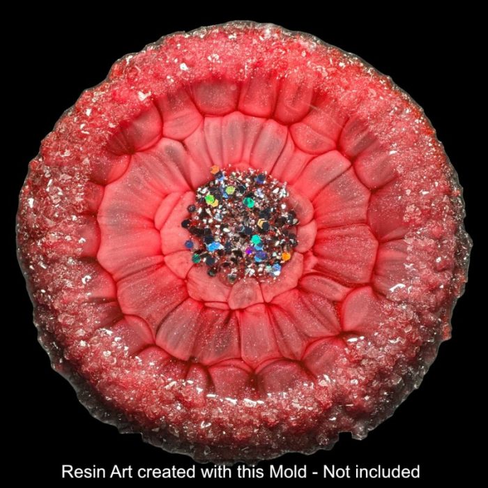 Crystal Edge Vanity Tray by Crystal Resin Art