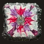 Berry Bloom Crystal Edge Vanity Tray