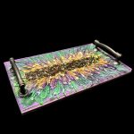 Watercolor Blossom Vanity Tray