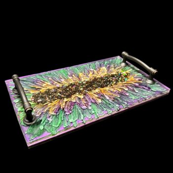 Watercolor Blossom Vanity Tray