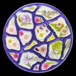 Wildflowers Geode Agate Vanity Tray