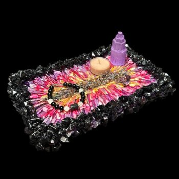 3D Bloom Colossal Crystal Edge Vanity Tray