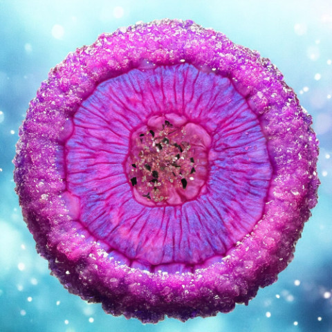 Fuchsia Bloom Resin Pour Tutorial in our Crystal Edge Round Mold